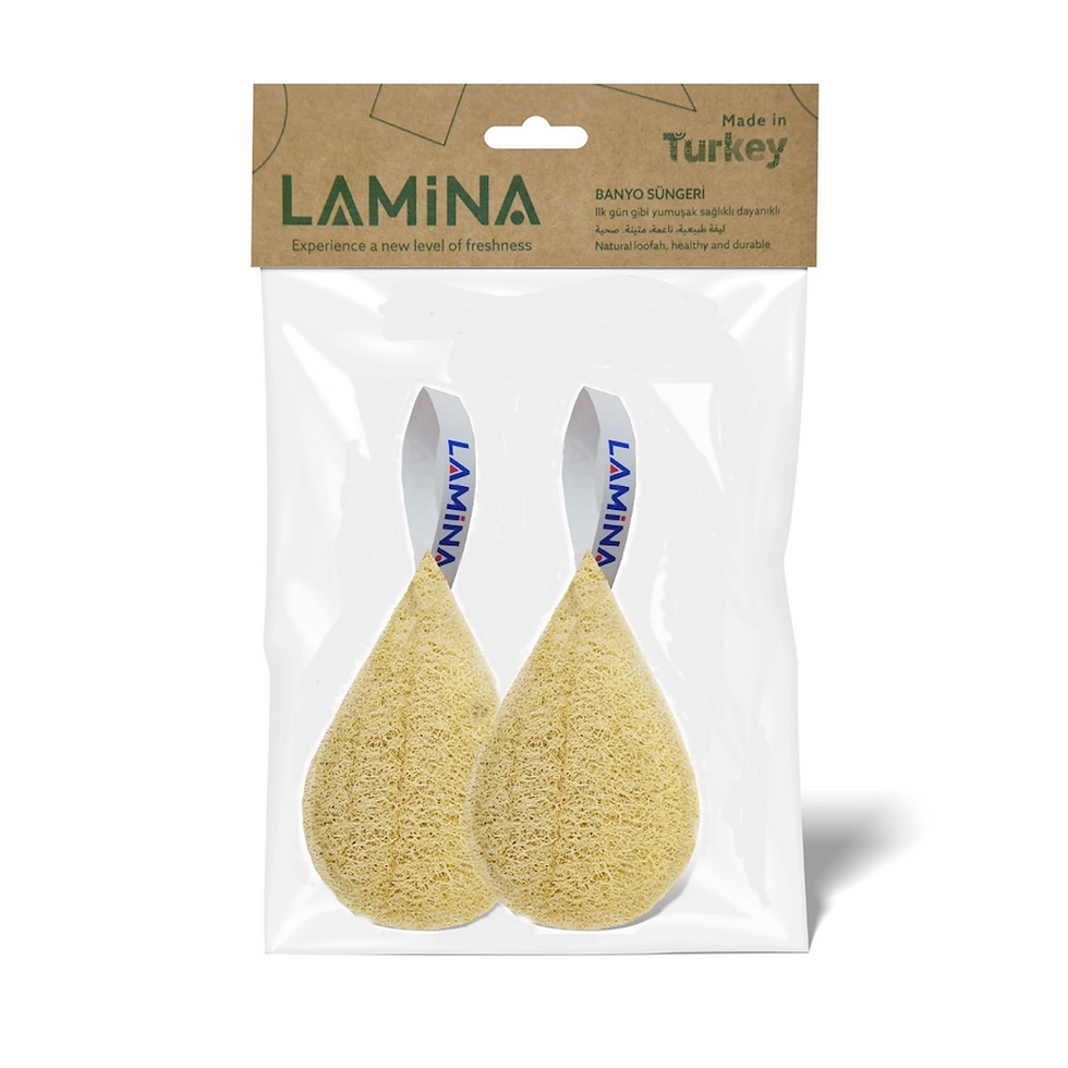 Thumbnail: 4 PCS - Veteran Textile %100 Natural-Organic, Loofah Sponge, Body Scrubber