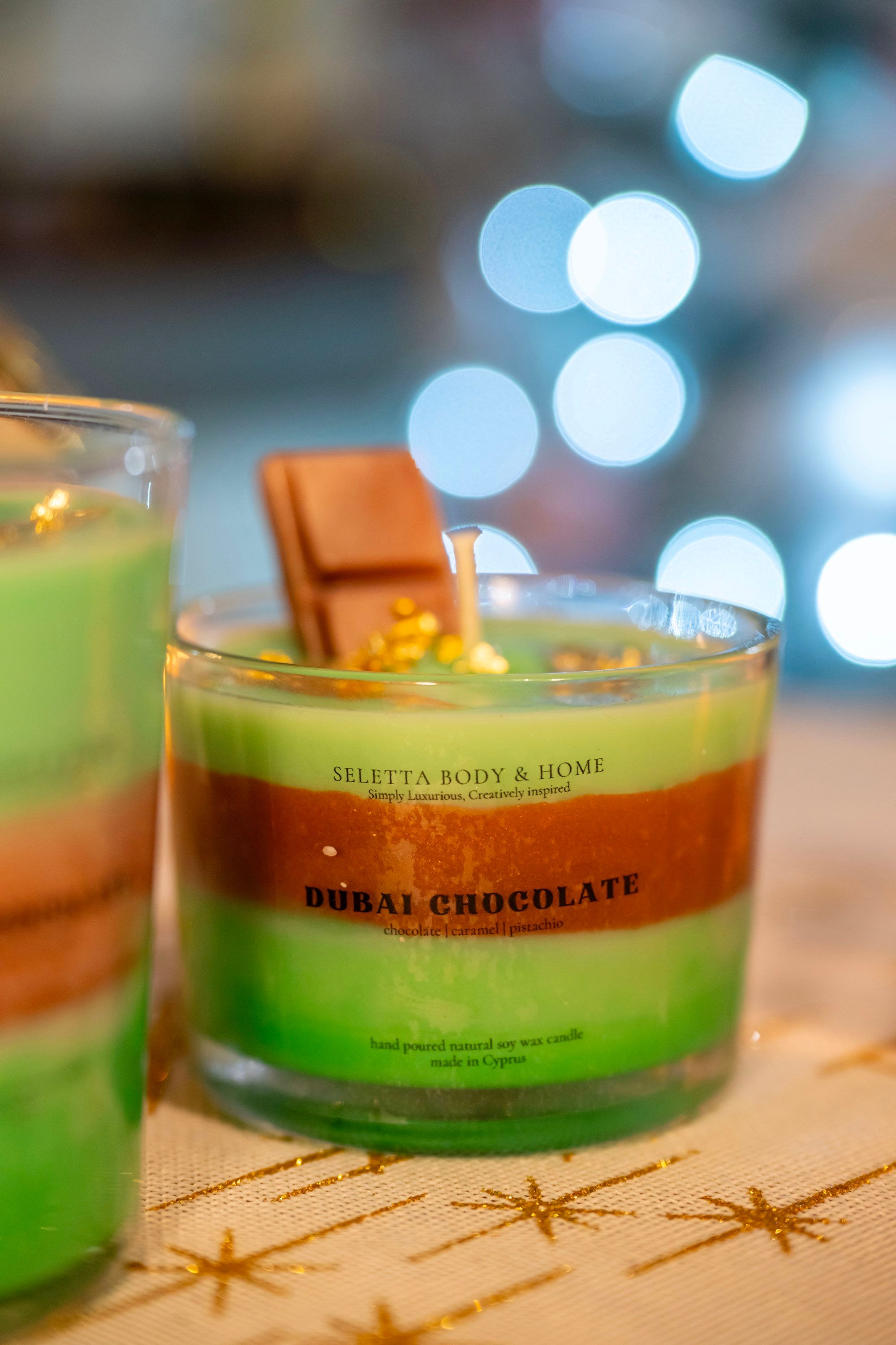 Dubai Chocolate Candle in Small size 