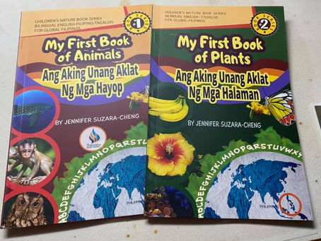 Filam-ecograndma donates Children's Nature books to Book-lat