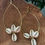 Miniature : Boucles d'oreilles cauris et bronze
