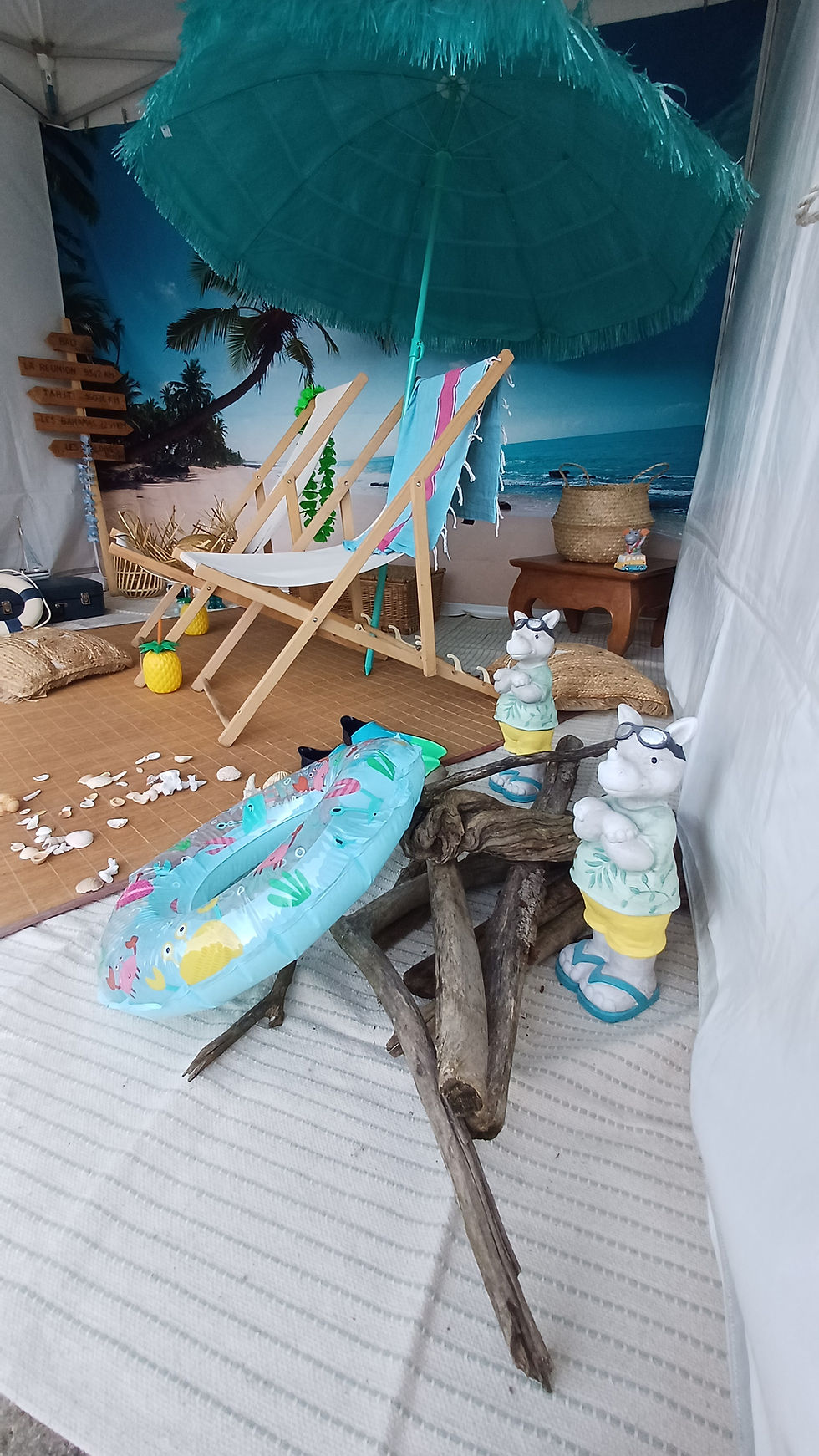 Miniature : Sur la plage d'Umbrella Cay
