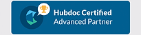 Hubdoc Certified Advanced Partner badge – document automation platform