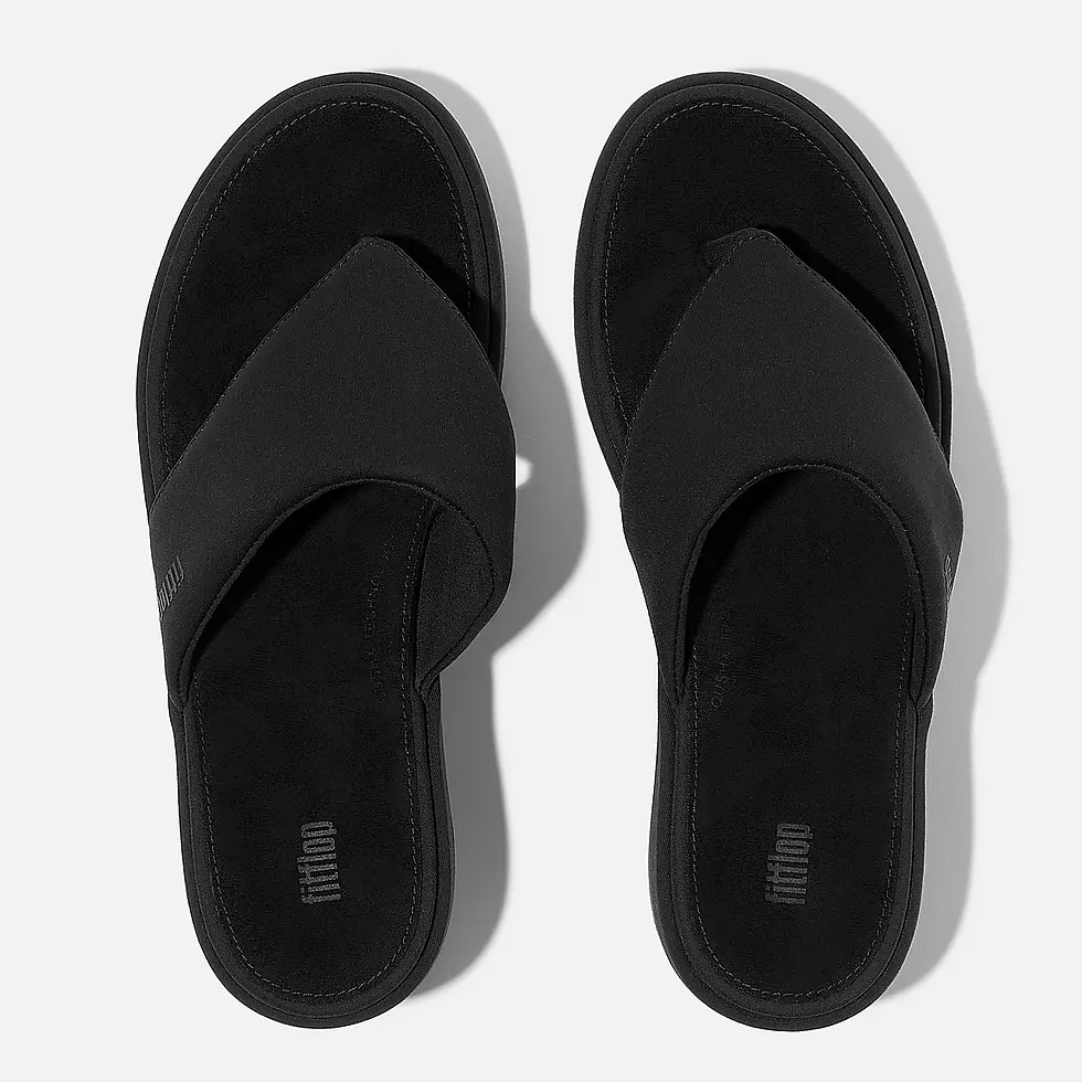 Miniatura: Sandalias con cuña y tira en el dedo PLATFFORM BLACK Mod. JF8-090 FITFLOP