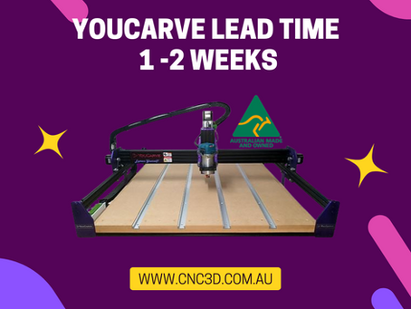 YouCarve CNC lead times are currently 1-2 weeks!