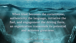 the personal journey of healing Building a Trusting and Authentic Organizational Culture
