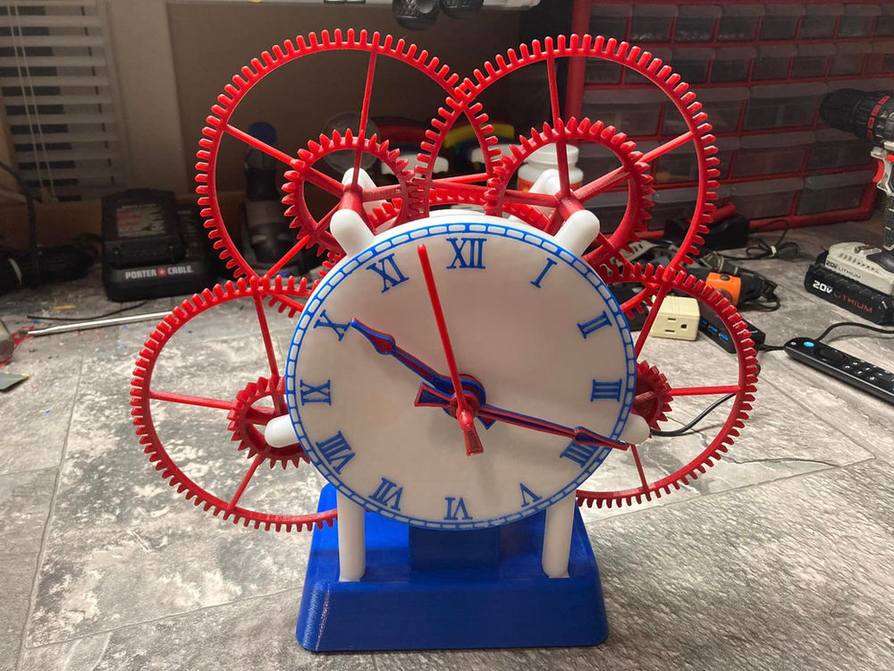 Large Silent Desk Clock Steve's Clocks