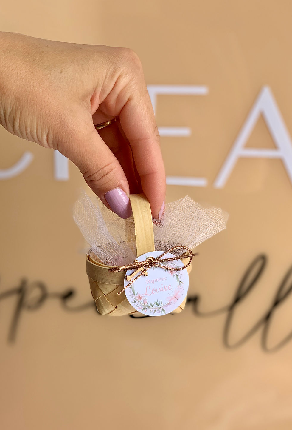 Miniature : Mini panier avec dragées 