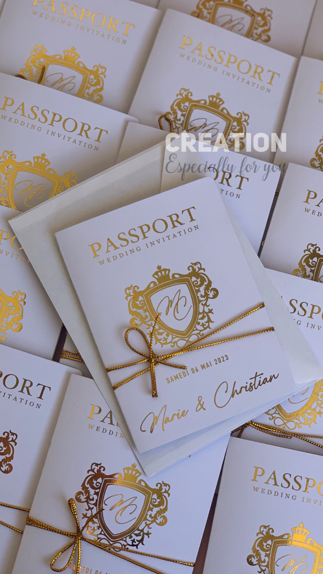 Faire-part / Invitation « Passeport »