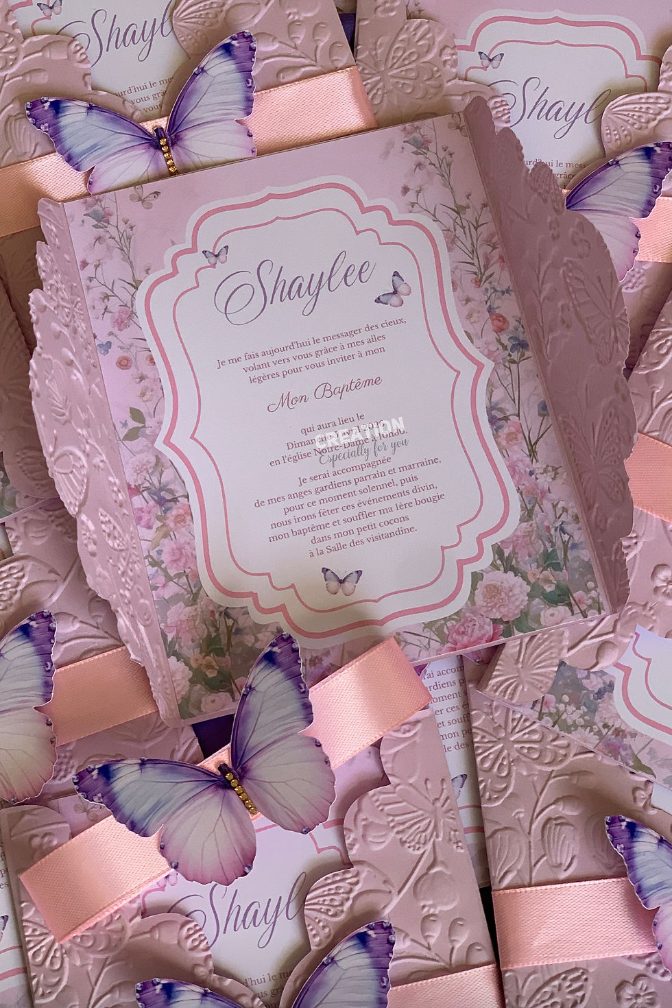 Thumbnail: Faire-part/Invitation  « Butterflies »