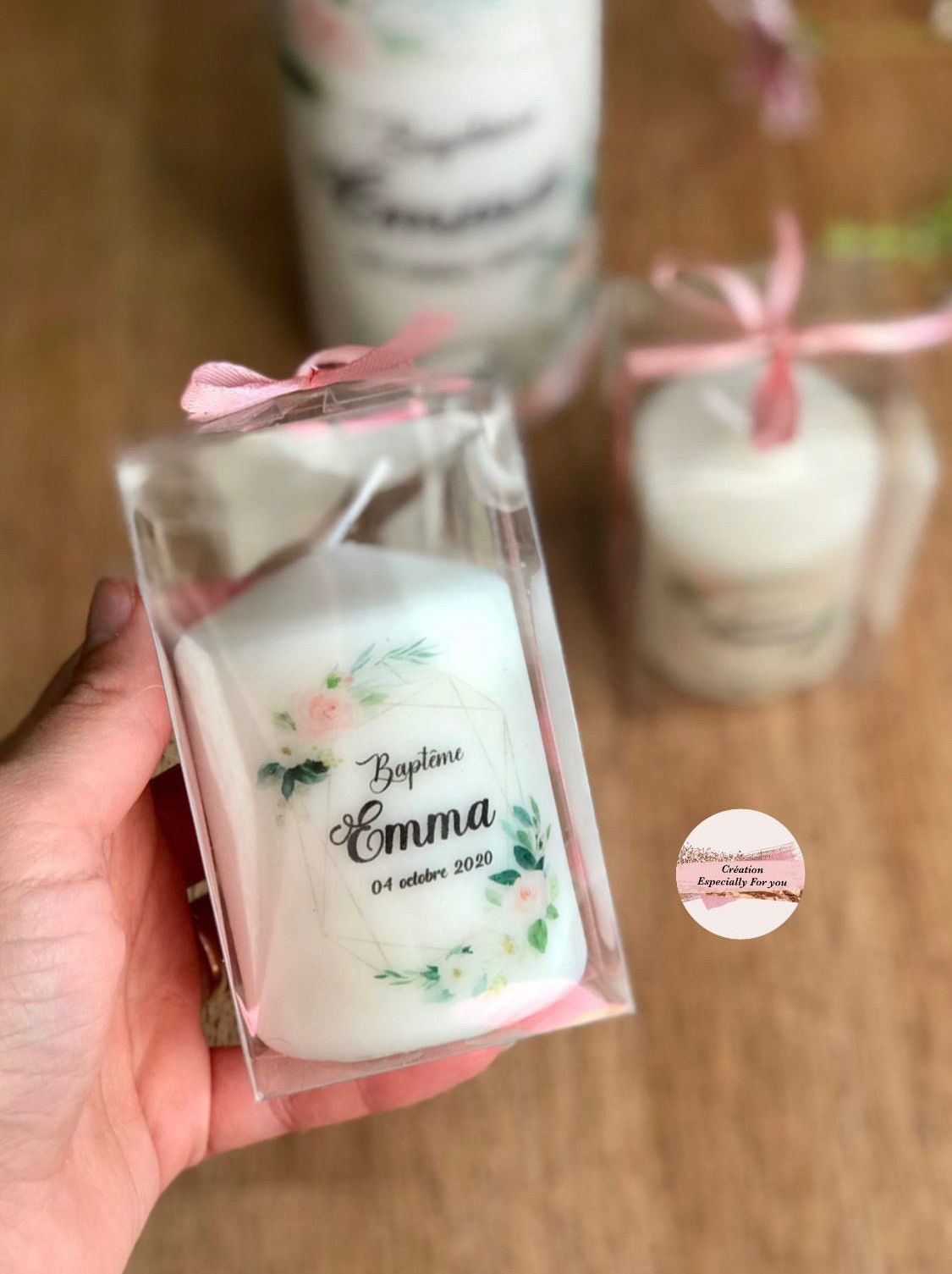 BOUGIE AVEC BOITE TRANSPARENTE