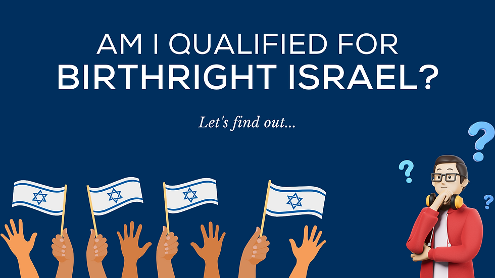 Who Qualifies for Birthright Israel?