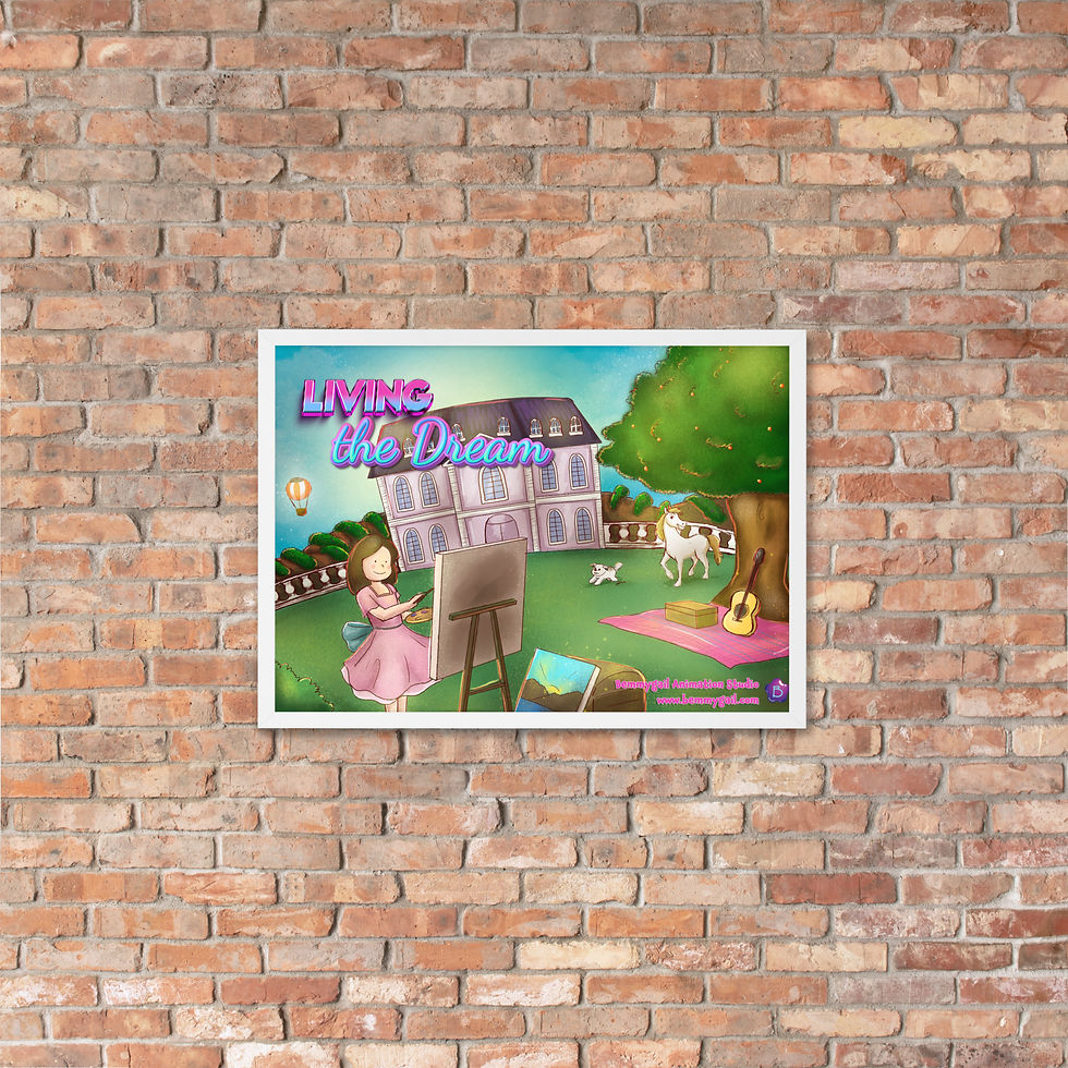 Thumbnail: Living the Dream Painting Framed matte paper poster
