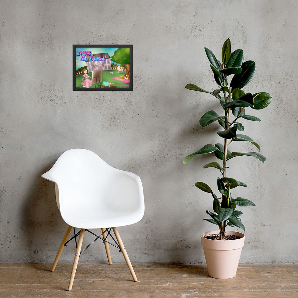 Thumbnail: Living the Dream Painting Framed matte paper poster