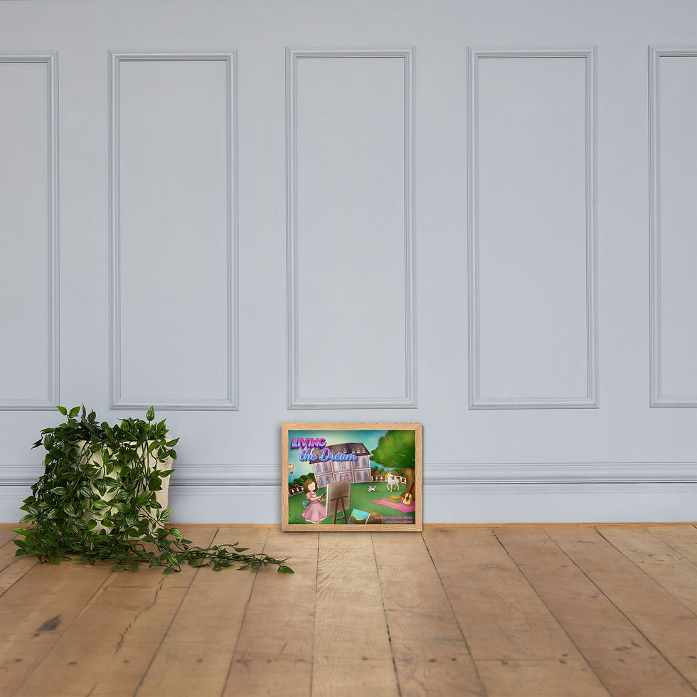 Thumbnail: Living the Dream Painting Framed matte paper poster