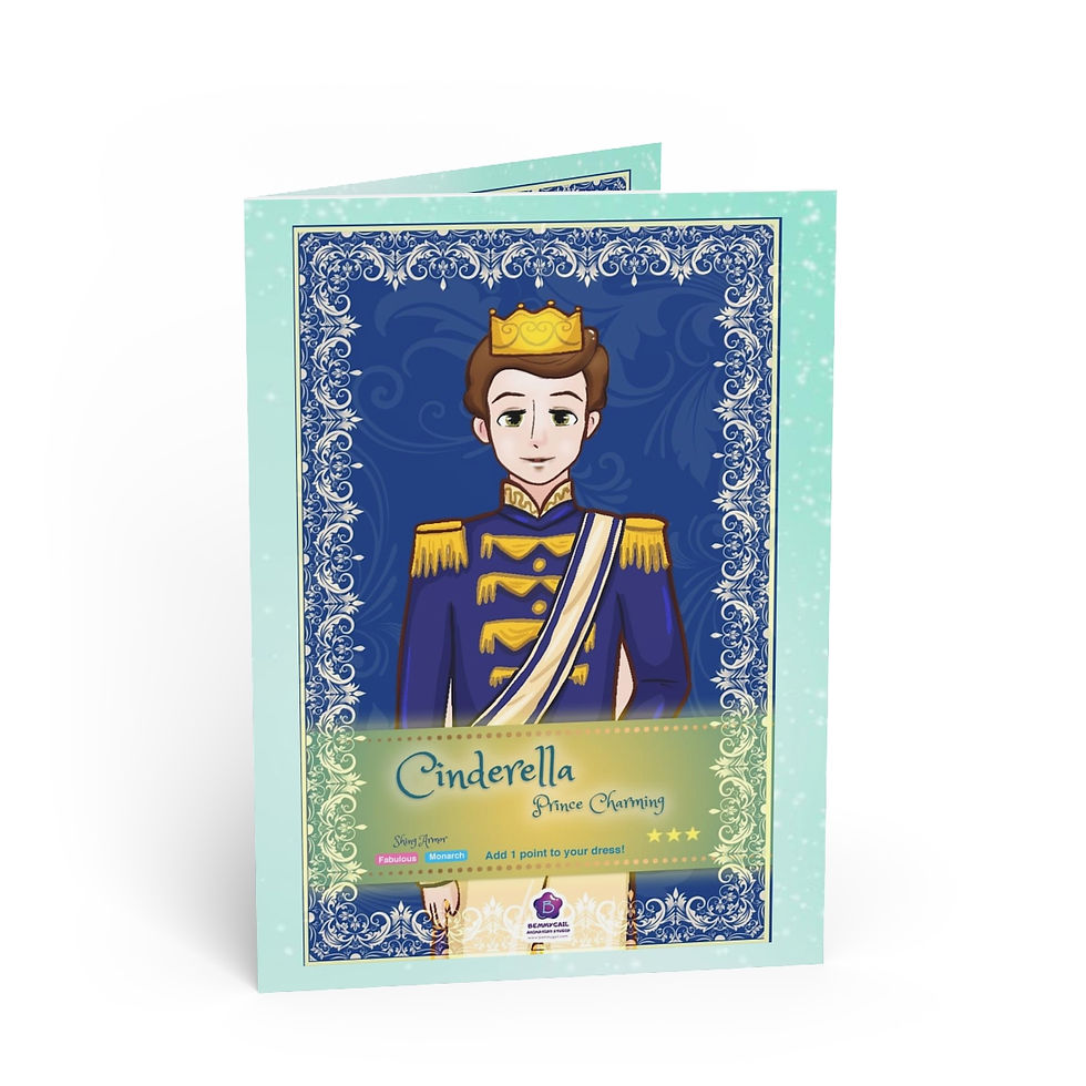 Thumbnail: Cinderella's Prince Charming Character Folded Cards