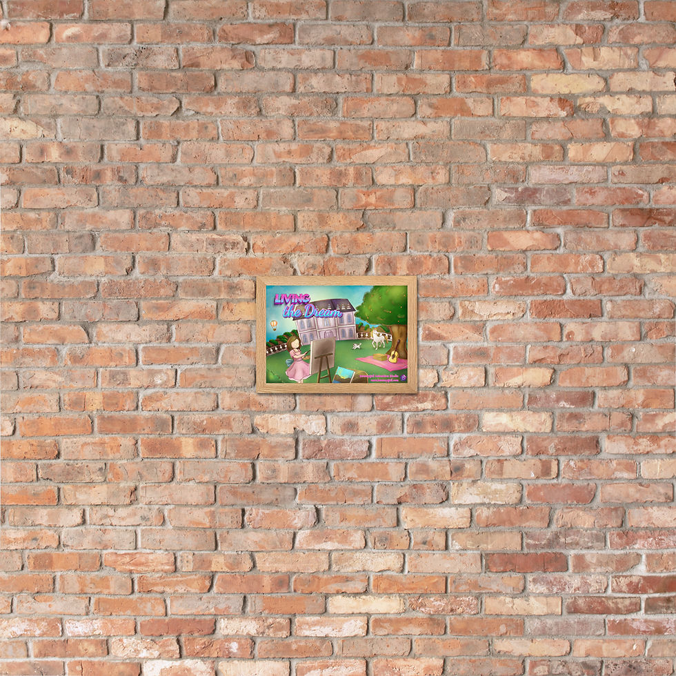 Thumbnail: Living the Dream Painting Framed matte paper poster