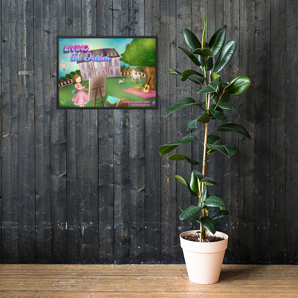 Thumbnail: Living the Dream Painting Framed matte paper poster