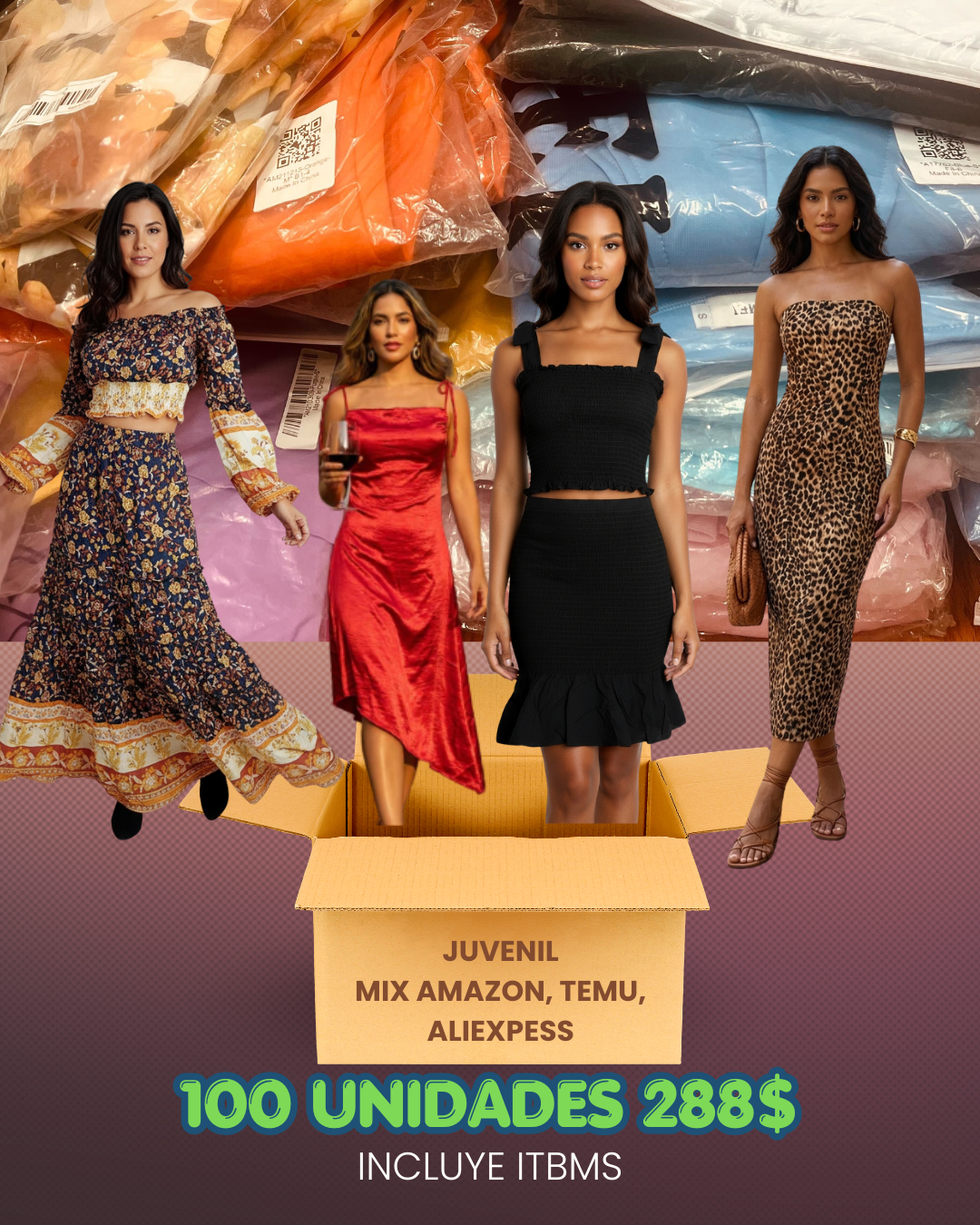 MIXTA JUVENIL MULTIMARCA / Shein, Amazon, Temu, Aliexpress - ROPA NUEVA DAMA