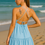 Miniatura: Vestido azul celeste / V305