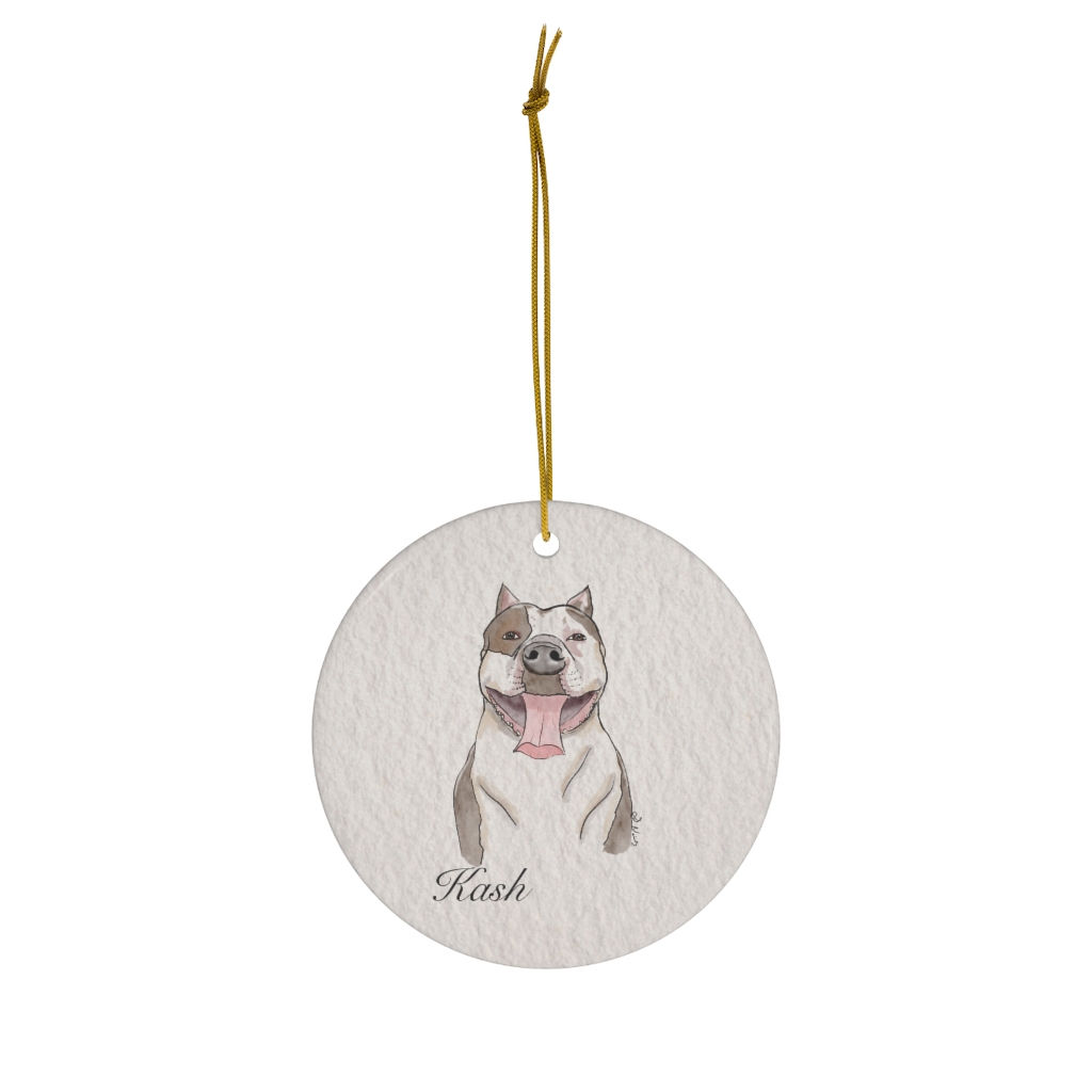 Custom pet portrait Ornament