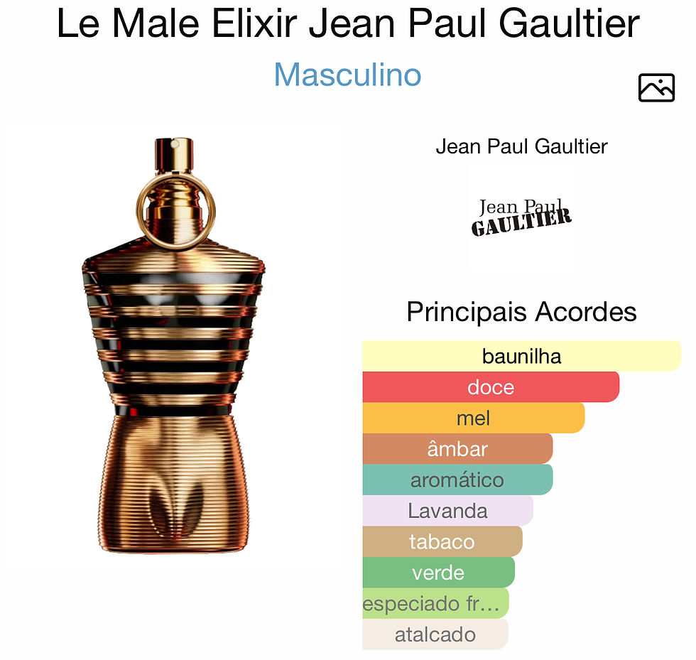 Miniatura: Le Male Elixir Jean Paul Gaultier - 125ml 
