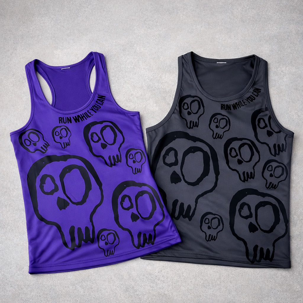 All Over Skull Print Tanks