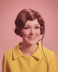 Woman with Telephone Headset