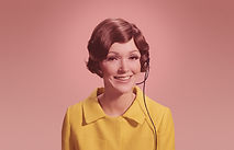 Woman with Telephone Headset