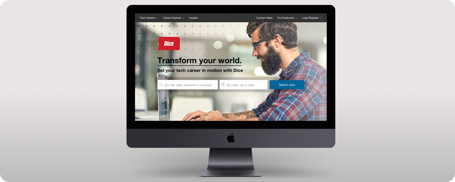 Dice.com Homepage Redesign