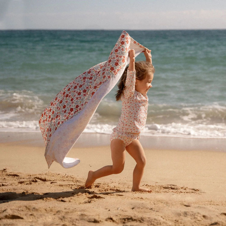 Thumbnail: Beach Towel - Sunny Flowers Multicolour