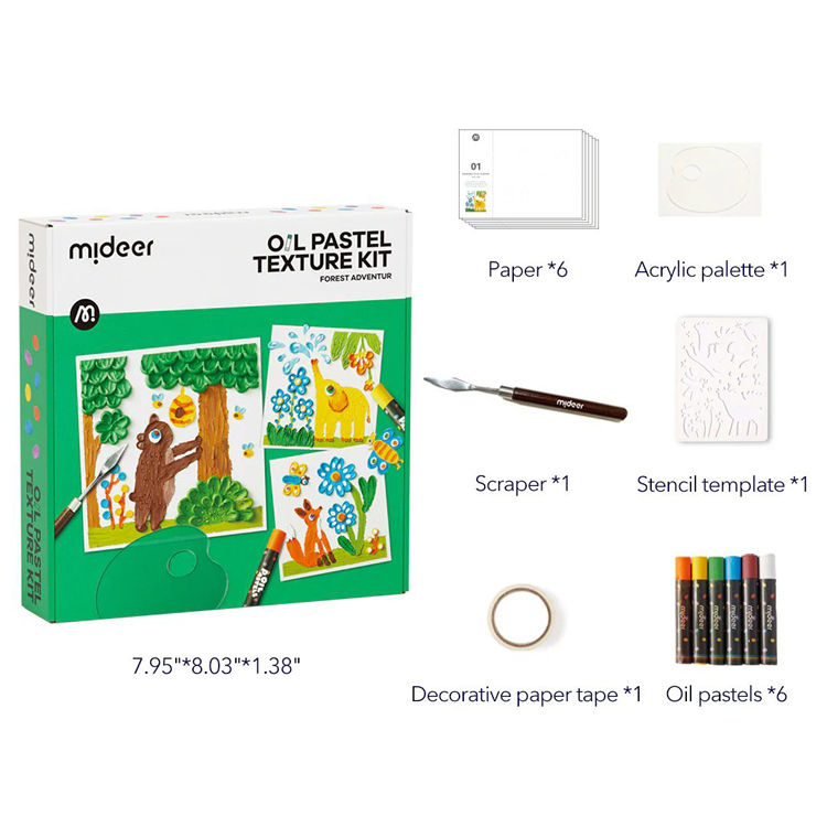 Thumbnail: Oil Pastel Texture Kit: Forest Adventure