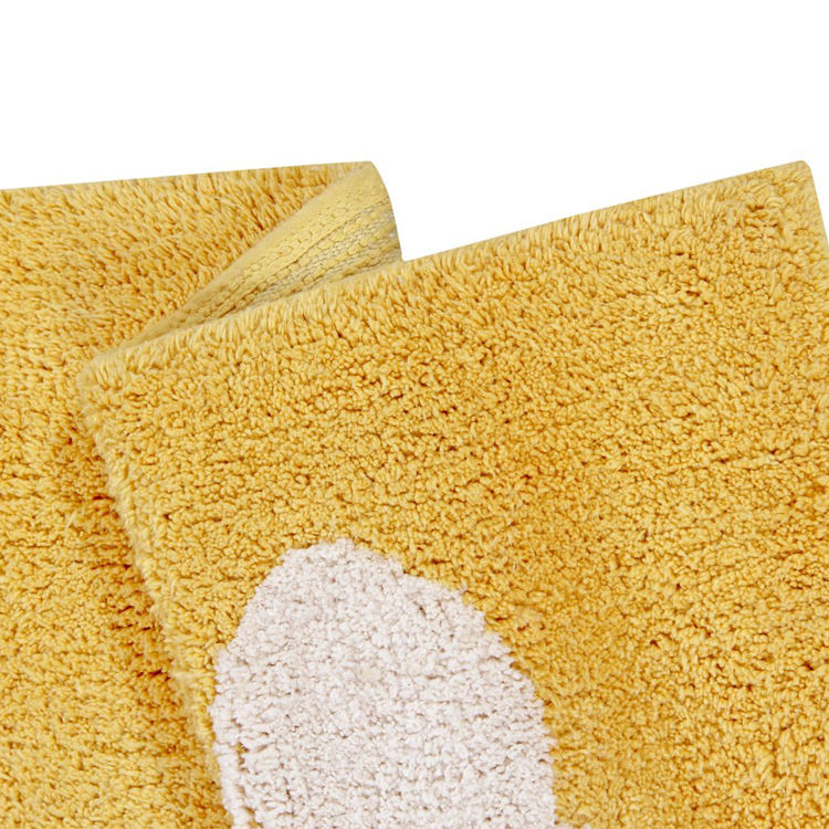 Thumbnail: Washable Rug Clouds Mustard
