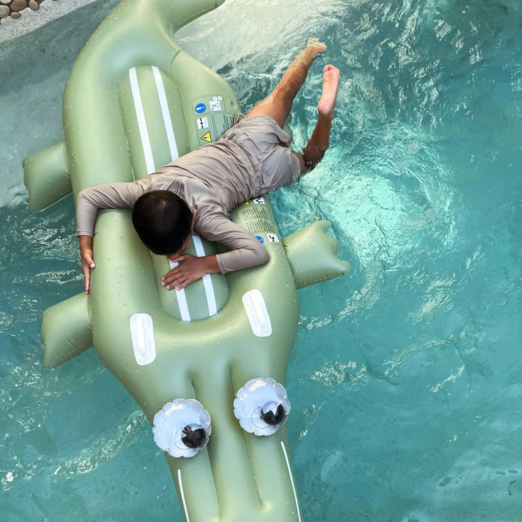Thumbnail: Kids Lie-On Float Cookie the Croc Khaki