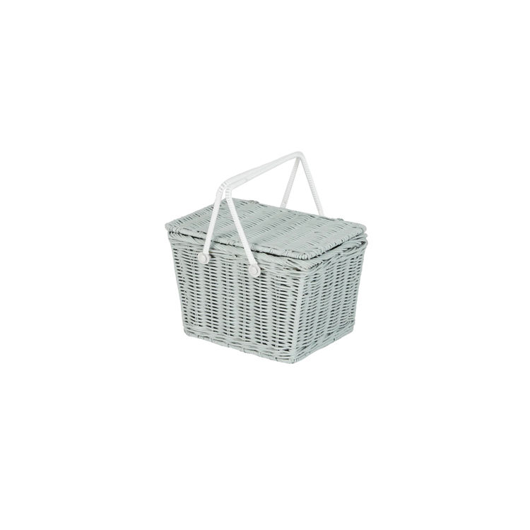 Thumbnail: Piki Rattan Basket - Vintage Blue