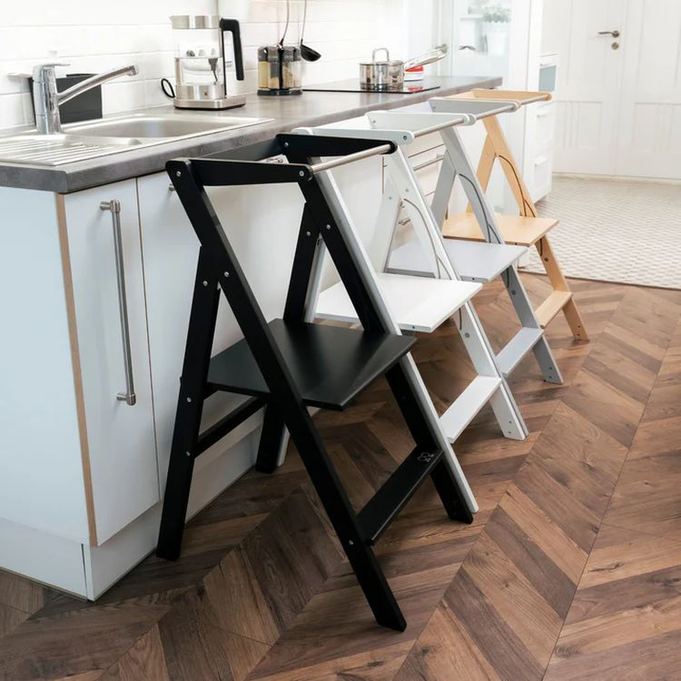 Thumbnail: STEP'n'FOLD Foldable helper tower with adjustable height - Wood