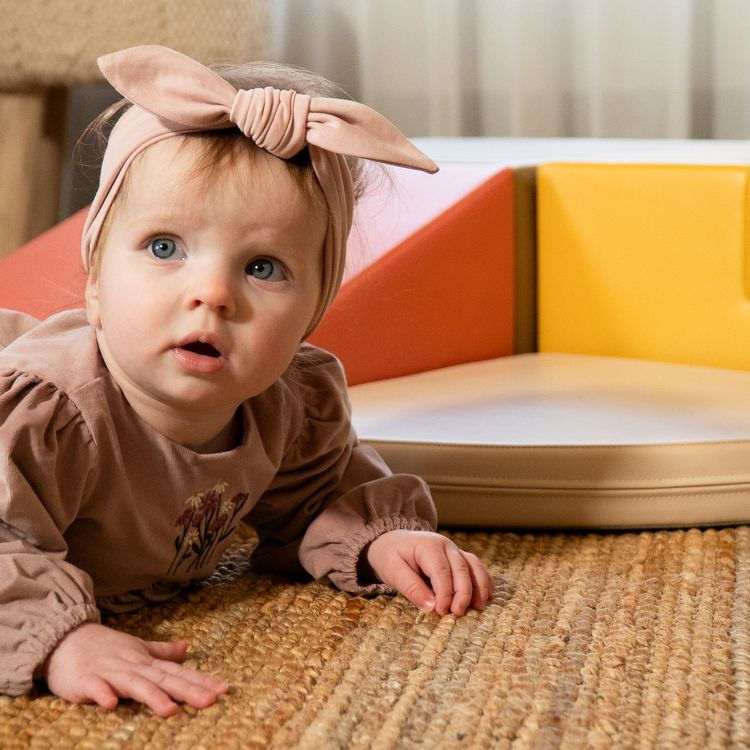 Thumbnail: Soft Play Foam Block Set - Corner Climber - Pastel Fries (6-36 months)