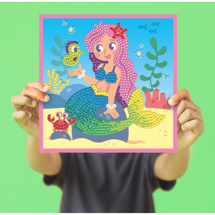 Thumbnail: Sitting Mermaid, Diamond Art Junior
