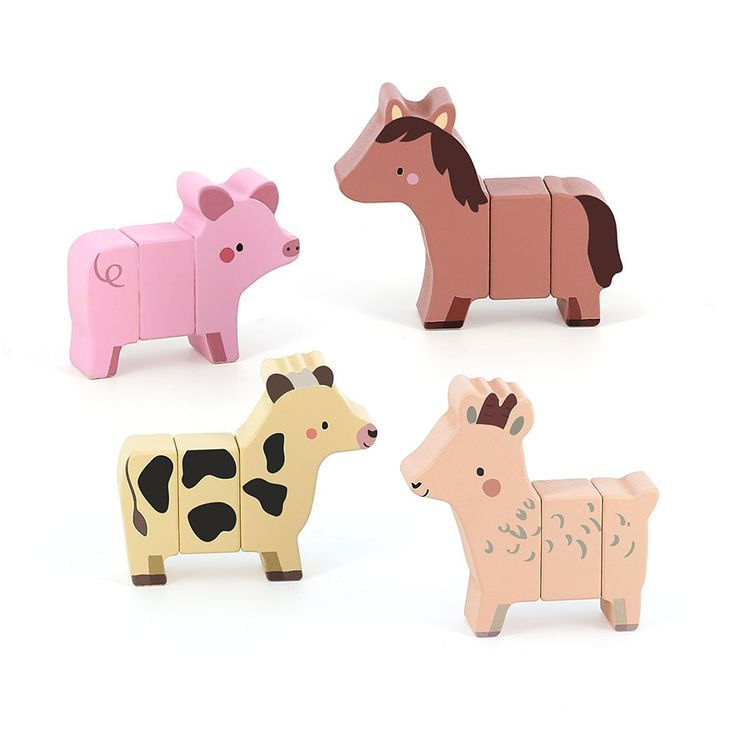 Thumbnail: Magnetic farm animals set