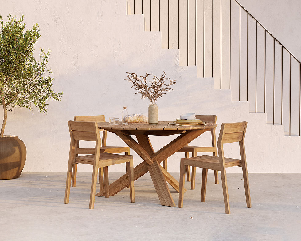 Thumbnail: Circle Outdoor Dining Table