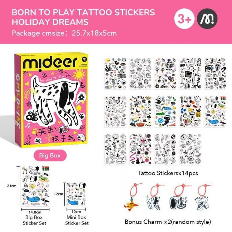 Thumbnail: Playful Tattoo Stickers Deluxe Edition - Girls