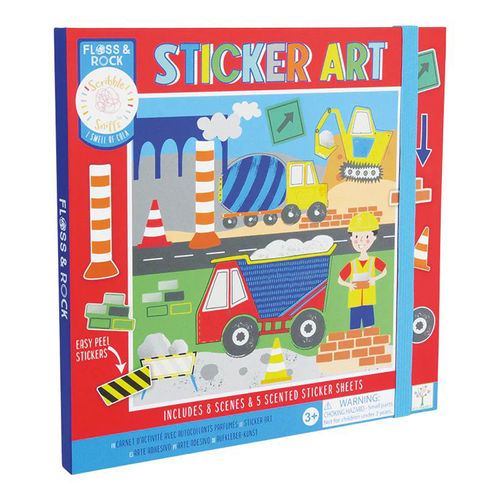 Project Sticker Structural Activity Sticker Art - Construction | The Barefoot Kids | MT