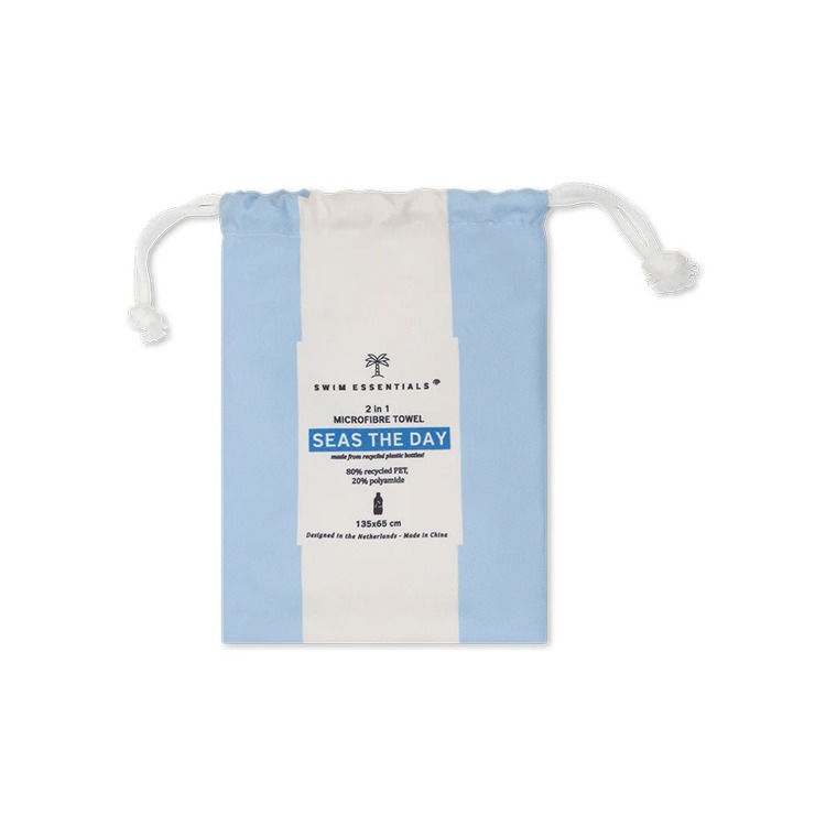 Thumbnail: Beach Towel Microfiber - Blue - Seas the Day - 135 X 65 Cm