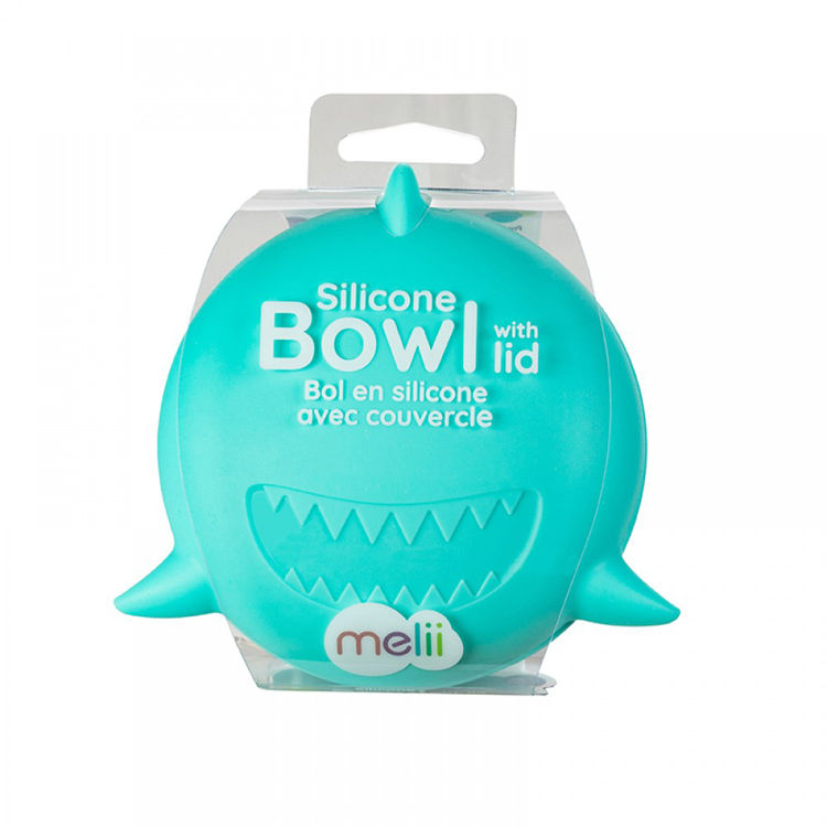 Thumbnail: Silicone Bowl with Lid - Shark