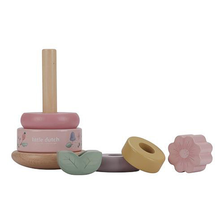 Thumbnail: Rocking ring stacker wood - Fairy Garden