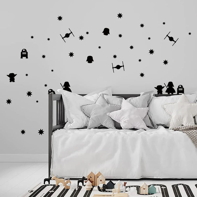 Thumbnail: Wall Stickers Star Wars - Dark Gray