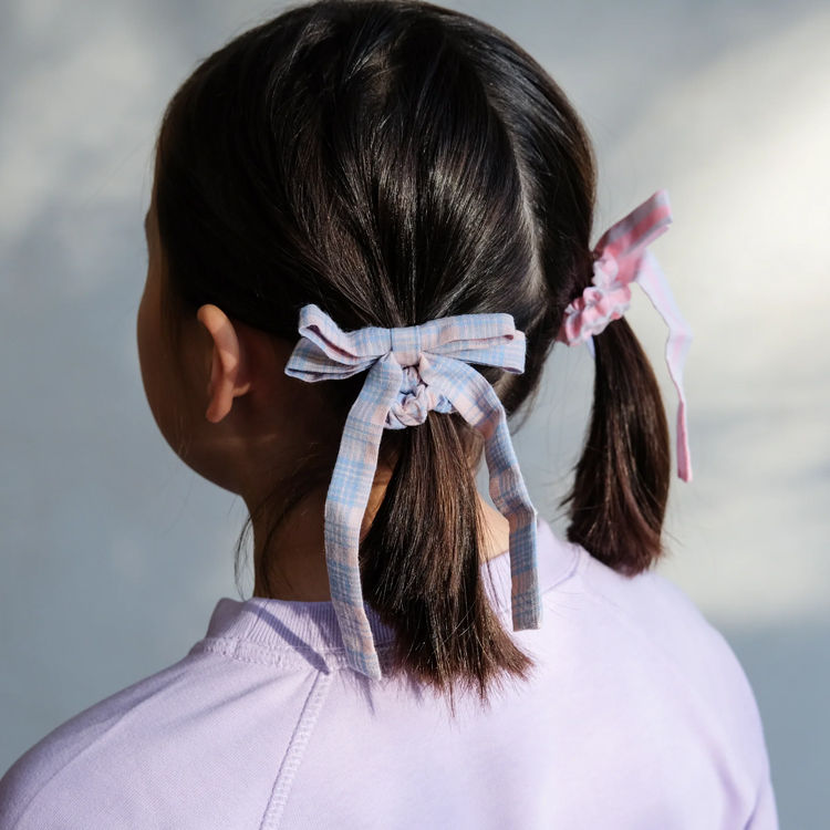 Thumbnail: Summer stripes bow scrunchies