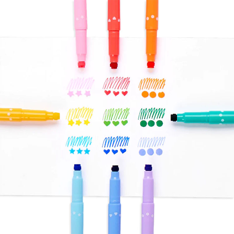 Thumbnail: Confetti Stamp Double - Ended Markers