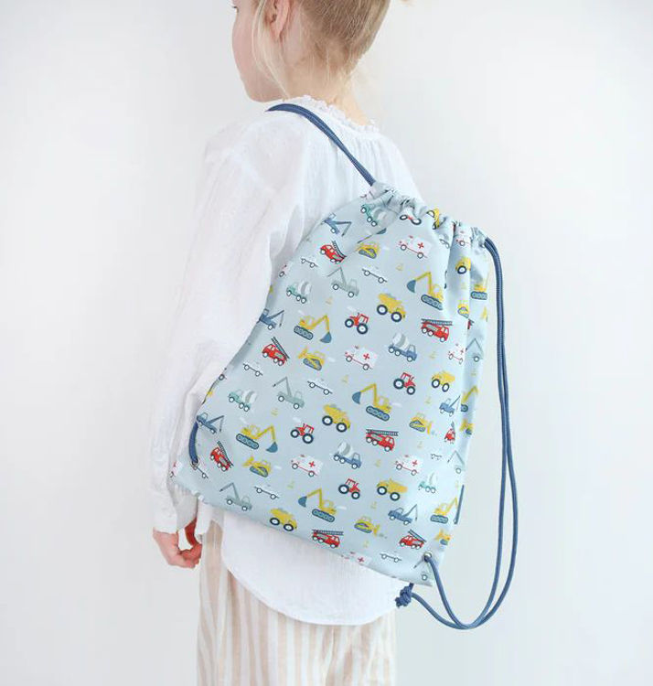 Thumbnail: Drawstring bag: Vehicles