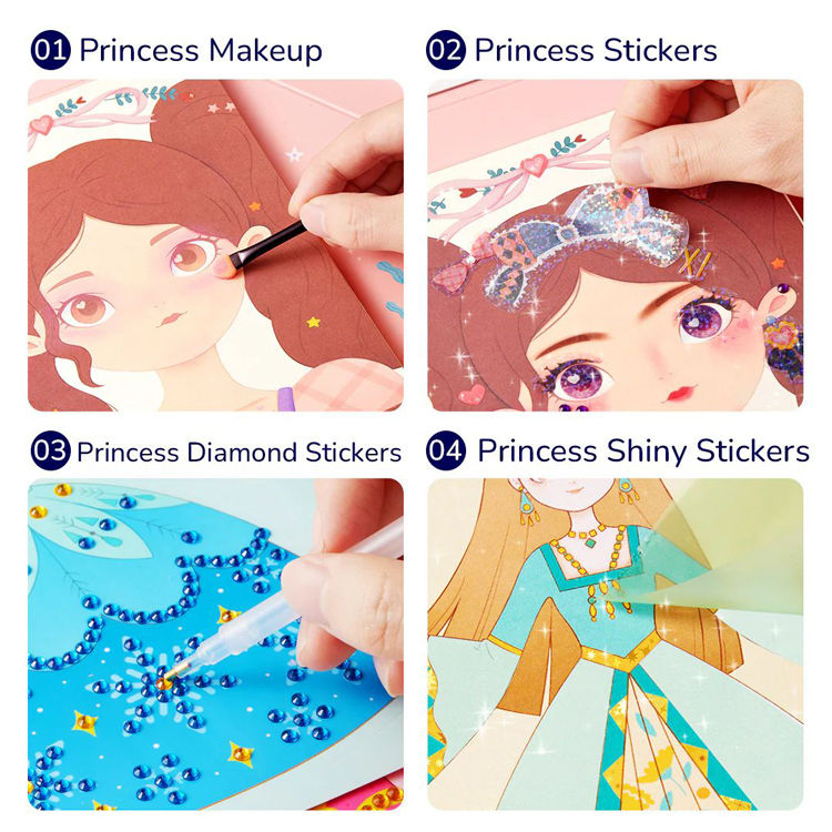 Thumbnail: 3-in-1 Dress Up Game Set: Princess Fantasy Makeup