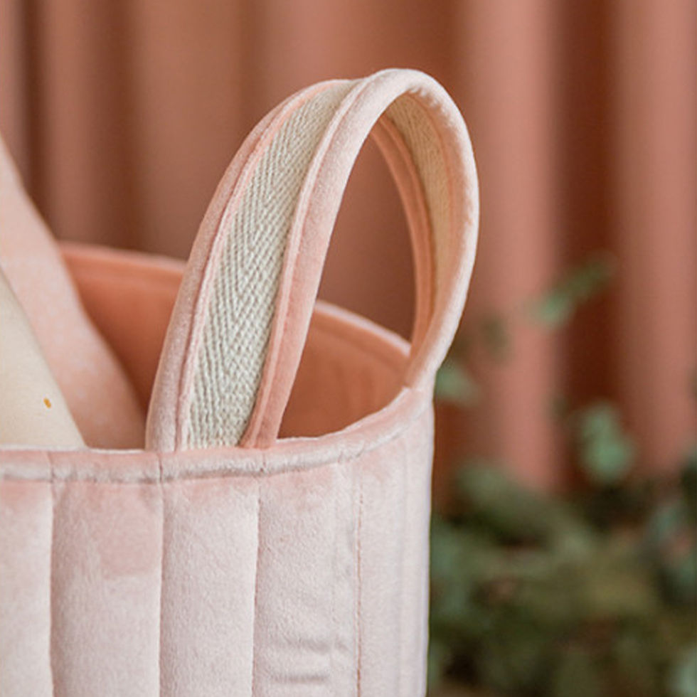 Thumbnail: Savanna Toy Bag - Velvet Bloom Pink